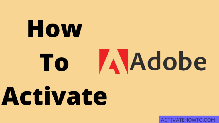 Activate Adobe