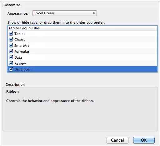 select Developer to activate developer to activate developer tab in excel
