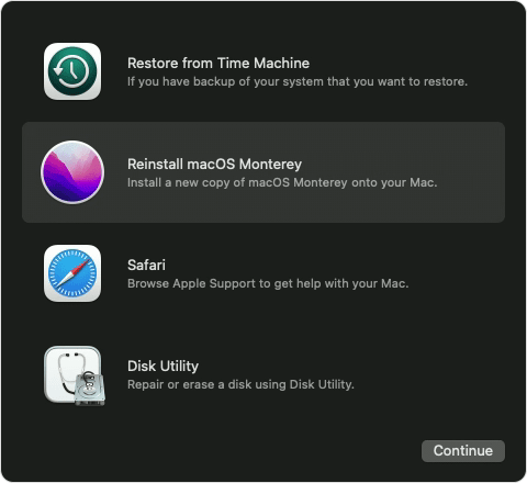 Activate Mac Recovery Assistant