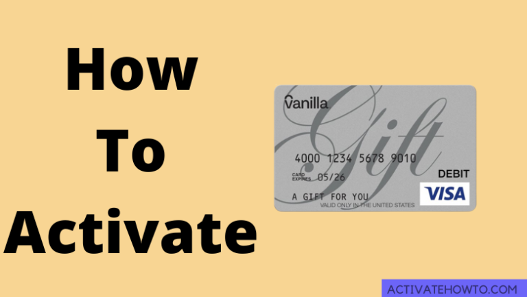 How to Activate Vanilla Gift Card
