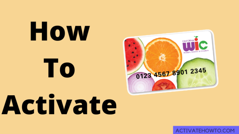 How to Activate WIC Card