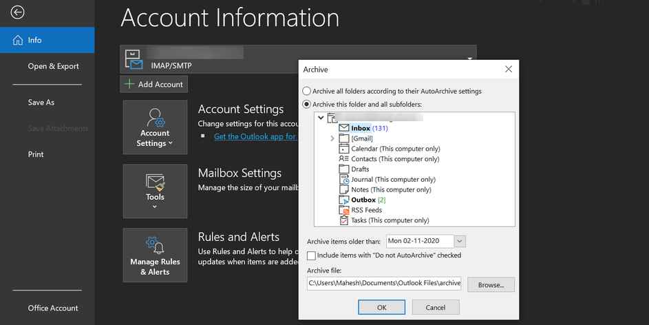 How to Archive Emails in Outlook - 51
