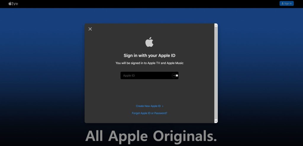 Sign in to your Apple Account