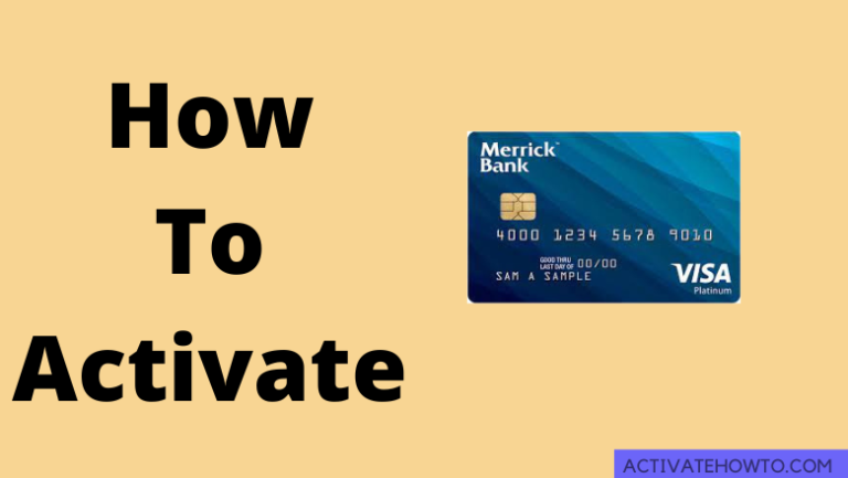 Activate Merrick Bank Card