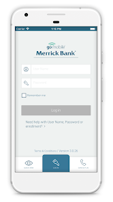 Merrick Bank Credit Card mobile application