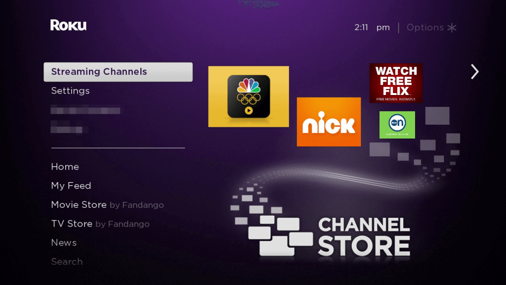 Streaming Channel on Roku TV
