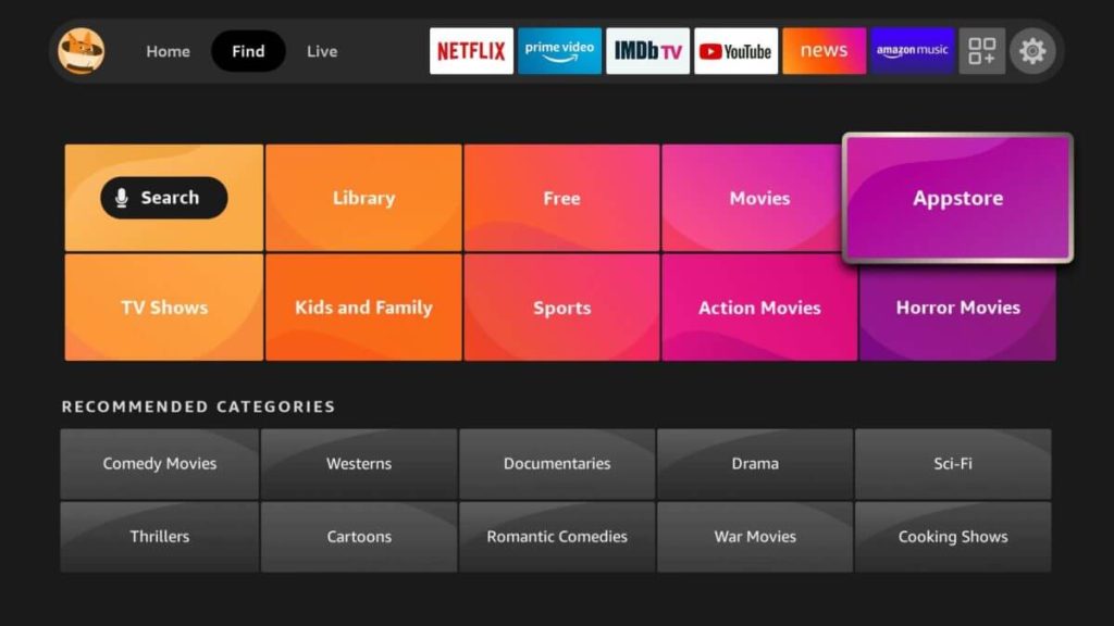 App Store on Amazon Fire TV 