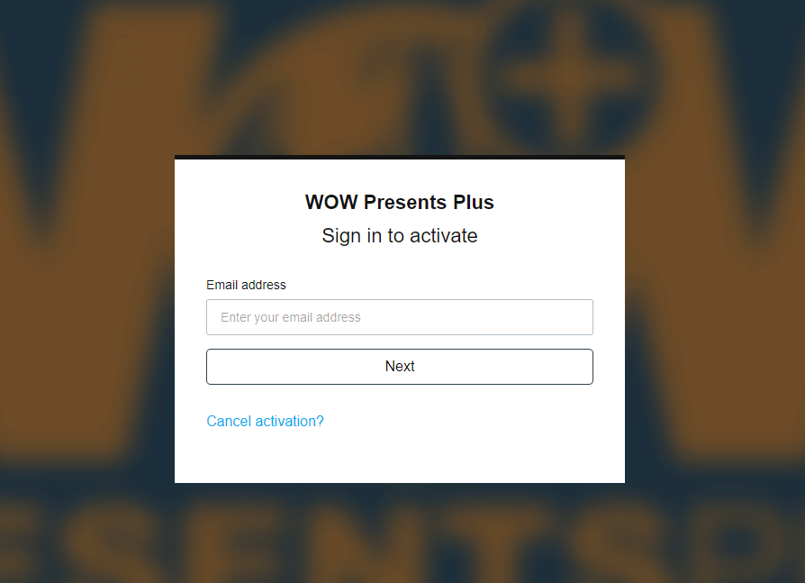 Wow Presents Plus Activation Page
