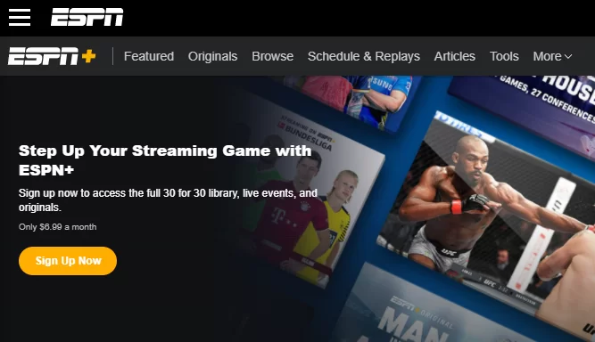 Click Sign Up Now - ESPN