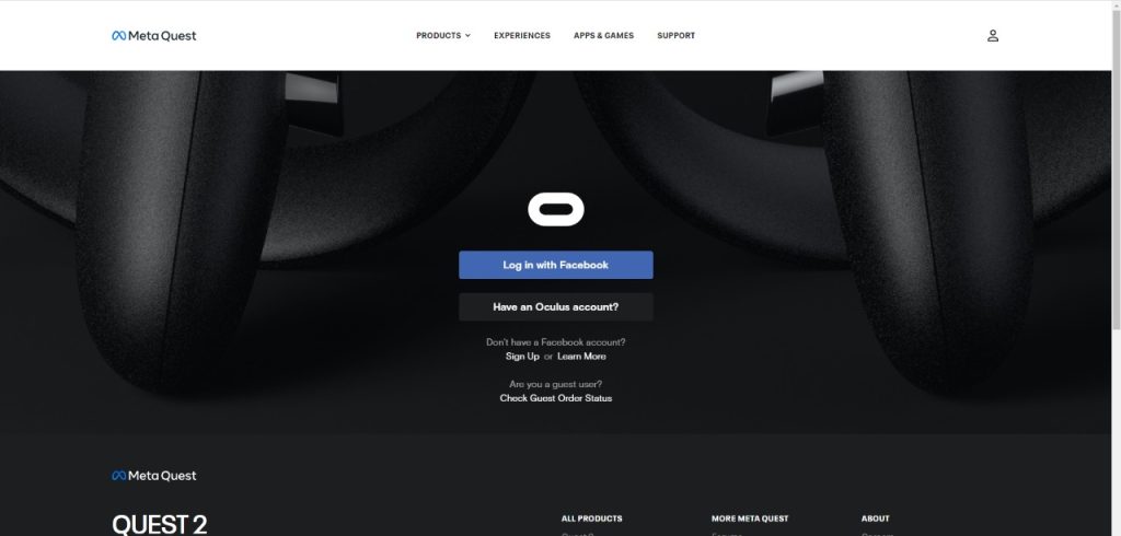 Link Facebook profile Activate Developer Mode on Oculus Quest 2