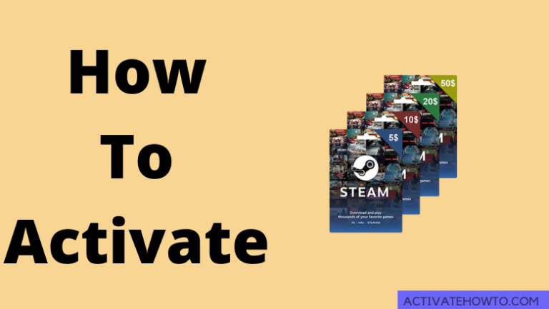 How to Activate Steam Gift Card