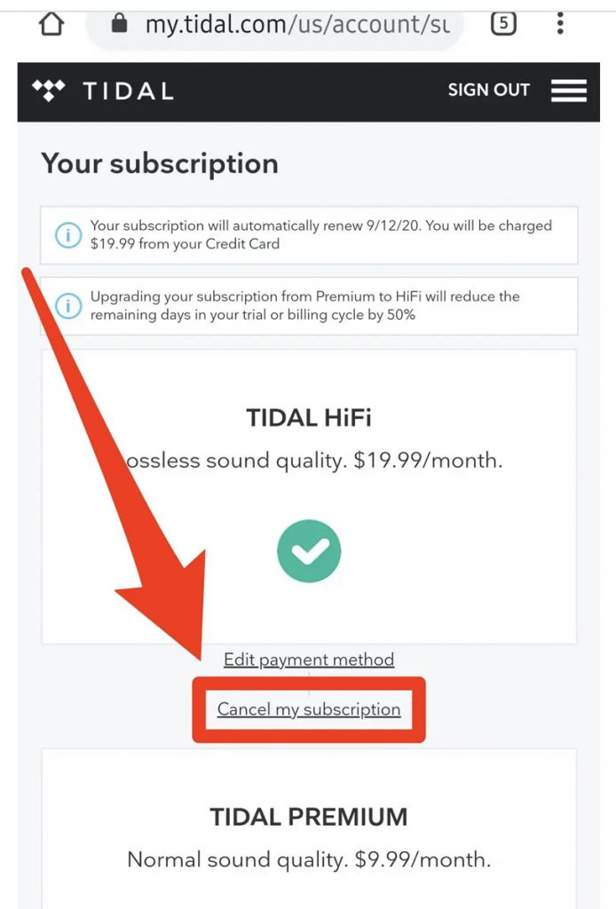 How to Cancel Your Tidal Subscription - 54