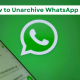 How to Unarchive WhatsApp Chat