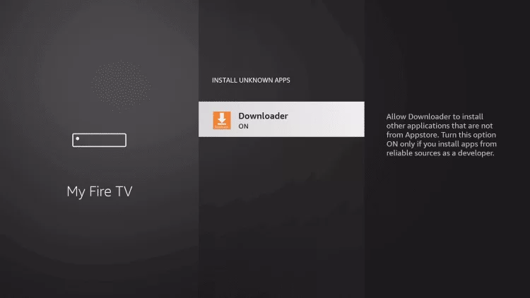 Enable downloader to install Bitdefender VPN on Firestick