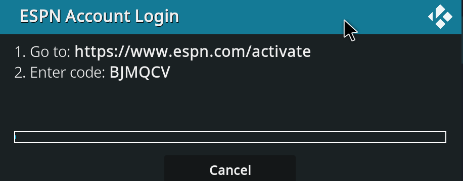 Login with your ESPN account