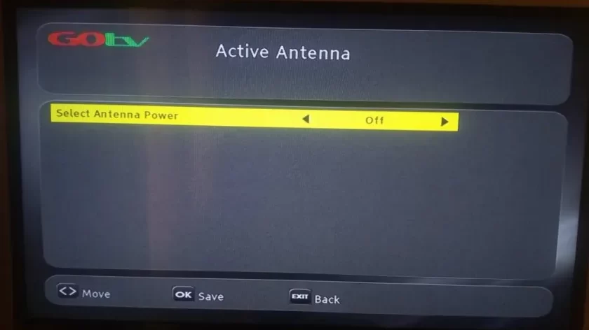 Antenna power off on GOtv to watch channel 29