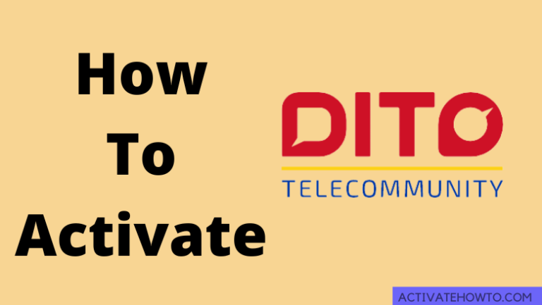 How to Activate DITO SIM