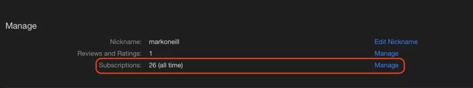 Click Manage