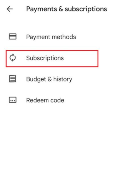 Click Subscriptions