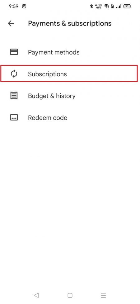 Select Subscriptions to Cancel Roblox premium