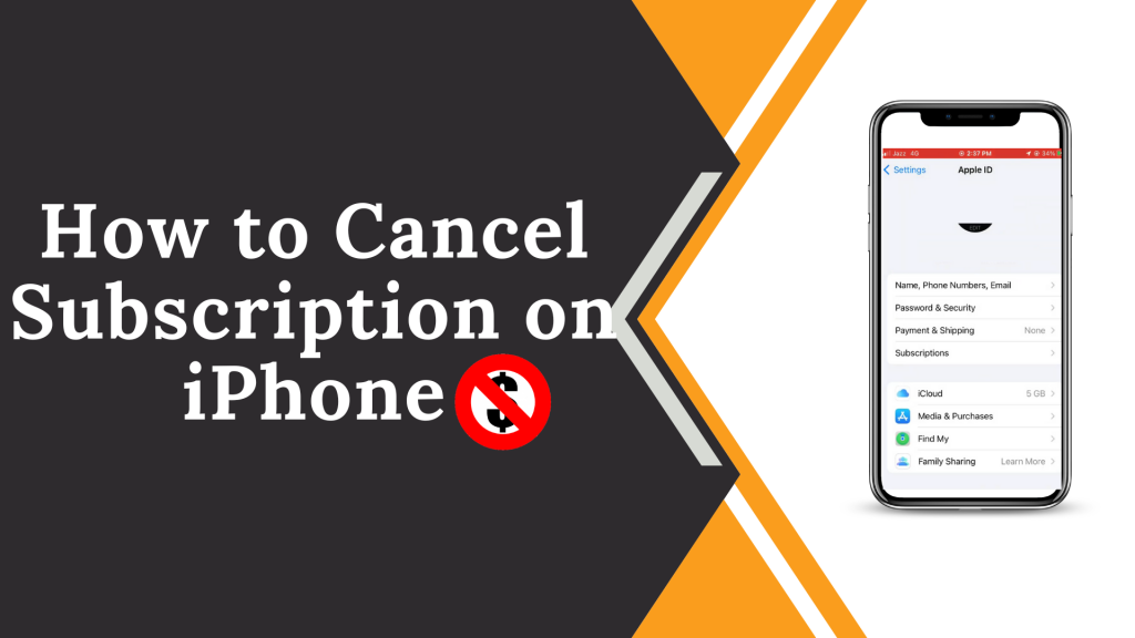 Cancel Subscription on iPhone