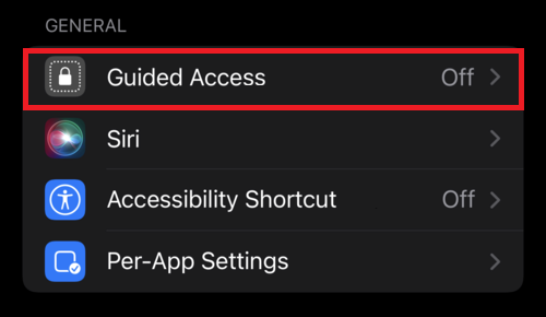 Select Guided Access