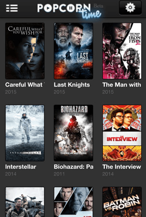 Stream Popcorn Time on iPhone or iPad