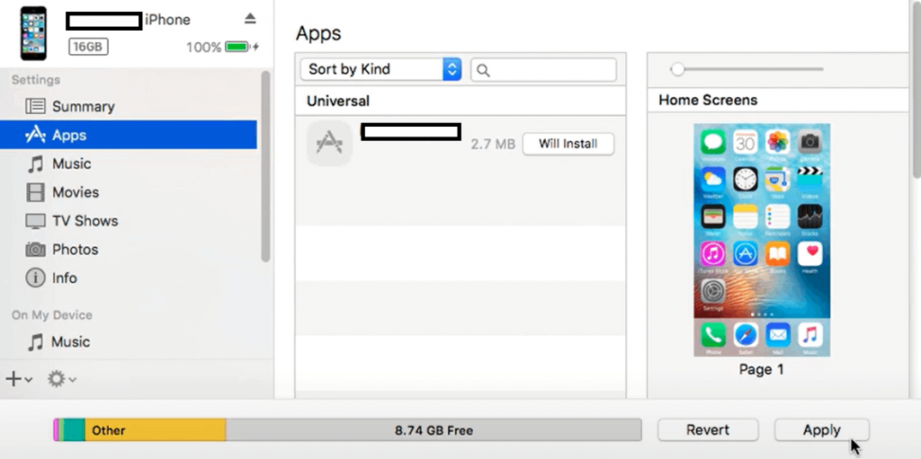 Tap Apply to install Popcorn Time on iOS