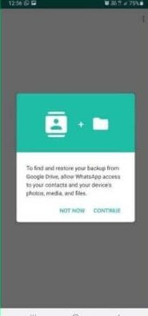 Tap the Continue button Activate WhatsApp Business Account