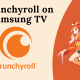 Crunchyroll on Samsung TV