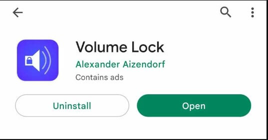 open Volume Lock app to Block Volume Buttons on Android 