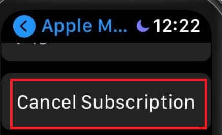 click on Cancel Subscription to cancel Apple Fitness Plus  