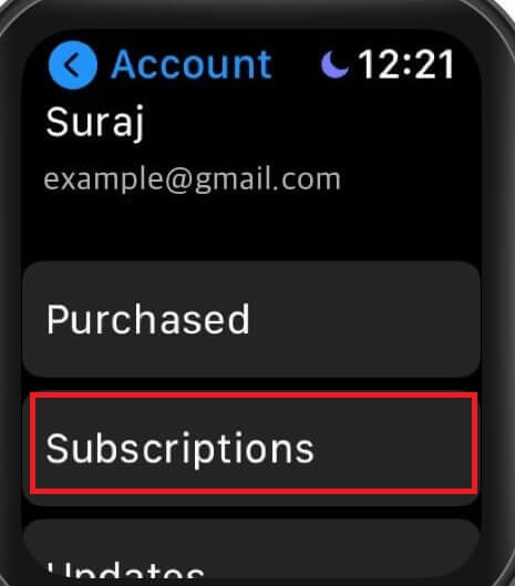 Choose Subscriptions