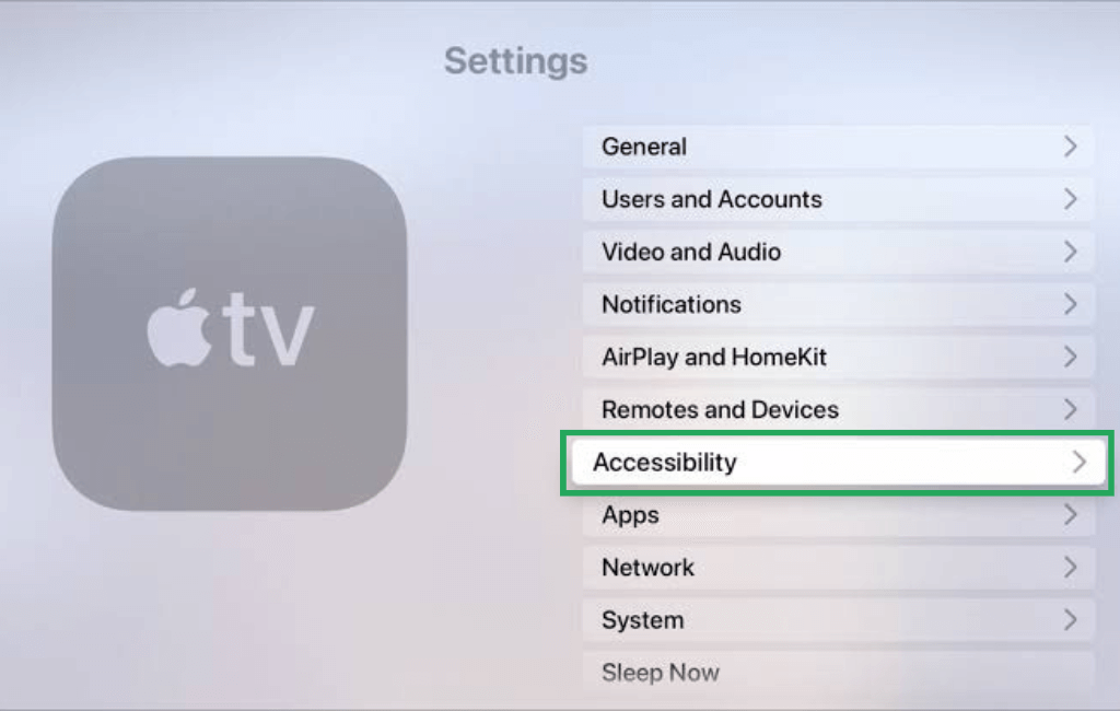 Accessibility option 