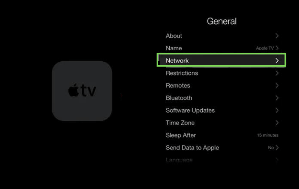 How to change Wifi on Apple TV - Network Settings