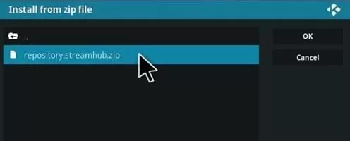 Click StreamHub Zip file 