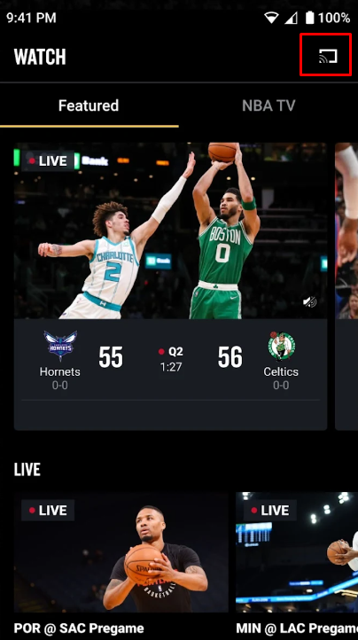 How to Cast NBA on Chromecast connected TV - 9