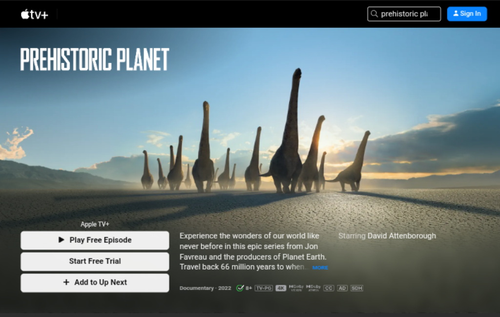 How to Watch Prehistoric Planet Without Apple TV