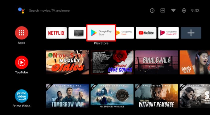 Android TV Play Store