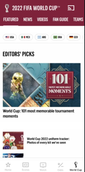 How to Chromecast FIFA World Cup 2022 on Your TV - 14