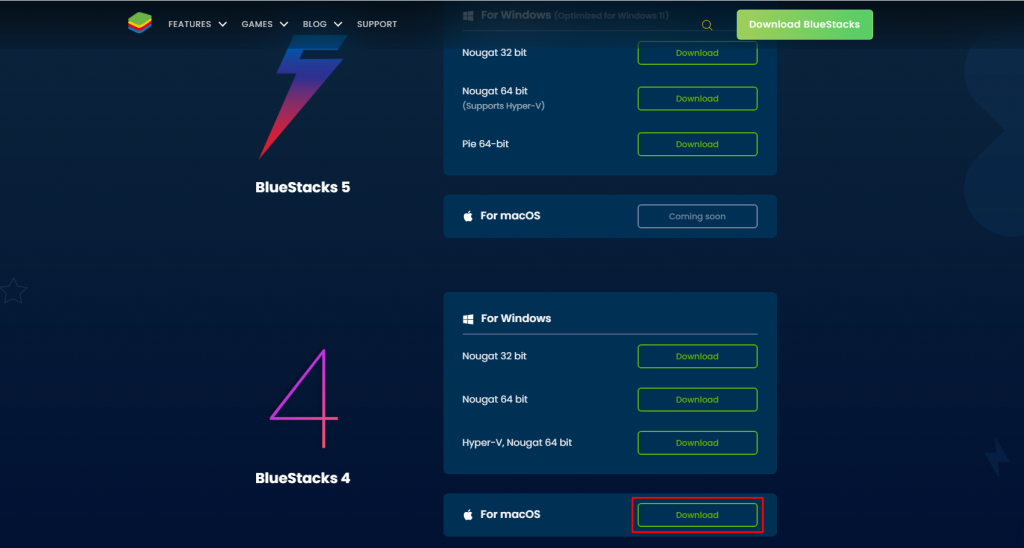 Download Bluestacks to get FreeFlix HQ on Mac