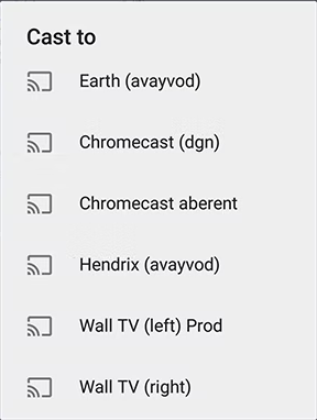 Select your Chromecast to cast beIN Sports
