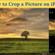 How to Crop a picture on iPhone