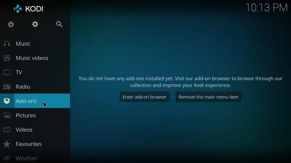 Click addon to download Fusion addon on Kodi