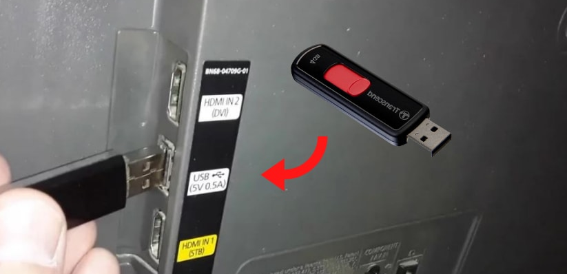 Connect a USB drive to Toshiba Smart tv 