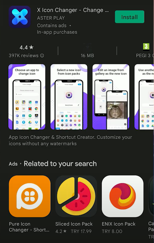 Install X Icon Changer
