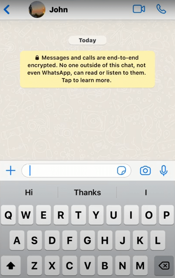Paste the blank character on WhatsApp 