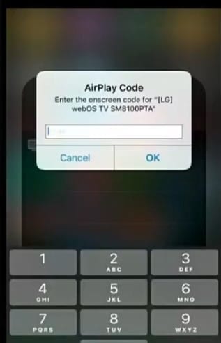 AirPlay code on iPhone