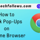 Block Pop-Ups In Chrome Web Browser