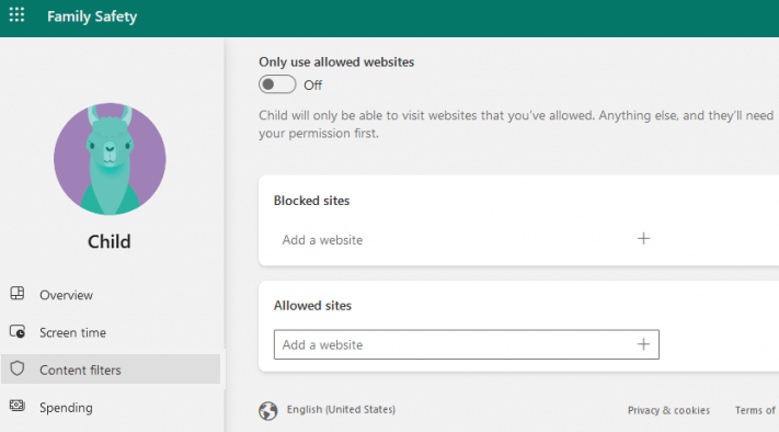 block websites on chrome using parental controls